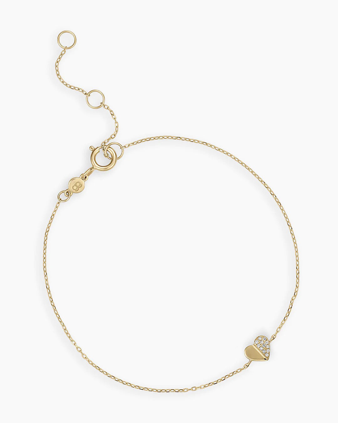 Diamond Bond Bracelet Set || option::14K Solid Gold, Single - Diamonds Right