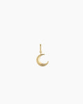 Crescent Parker Charm || option::18K Gold Plated