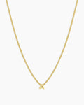 Wilder Mini Alphabet Necklace || option::18K Gold Plated, A