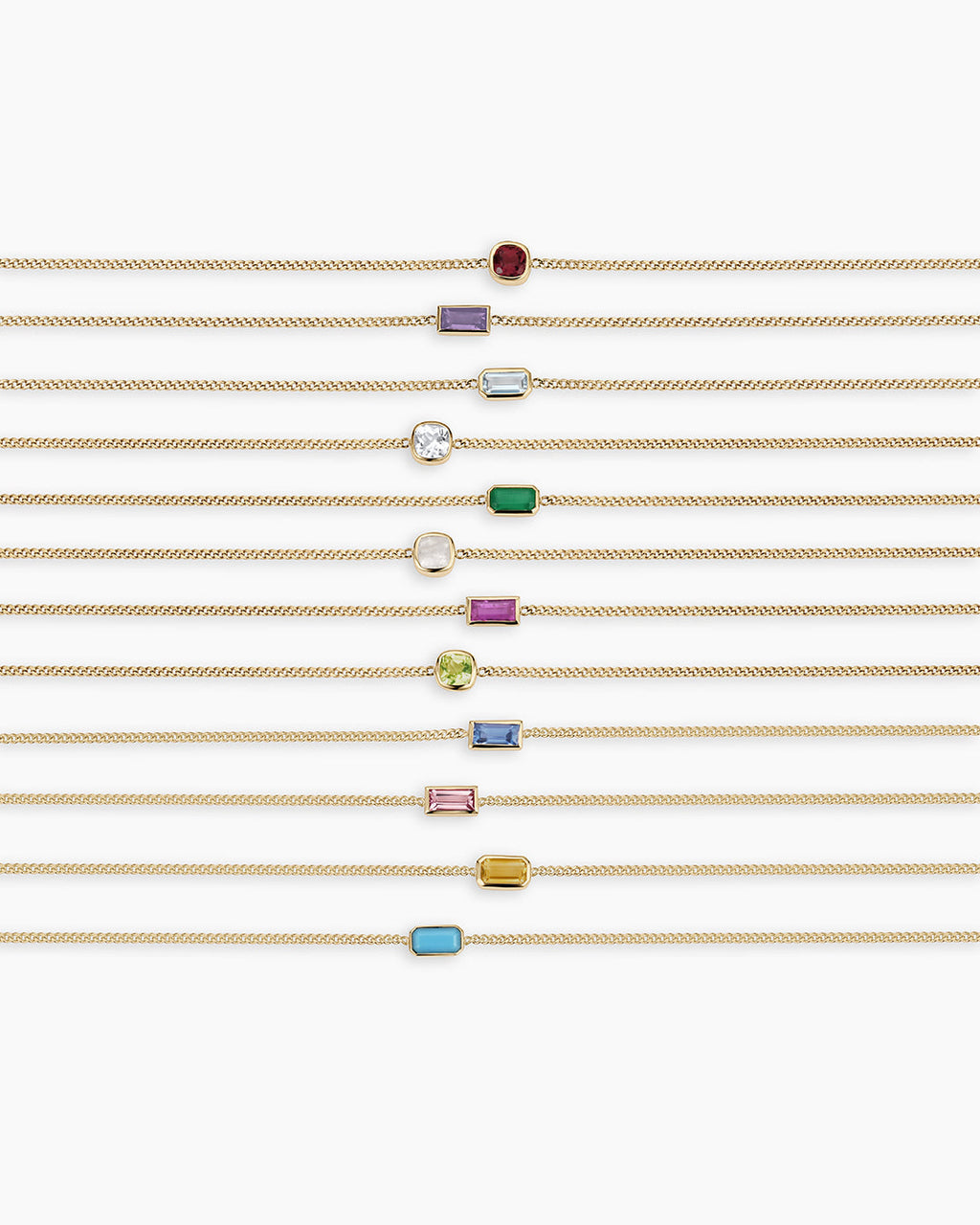 14K Gold Wilder Birthstone Bracelet | All birthstones