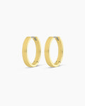 Rose Hoops Chunky hoops || option::18K Gold Plated