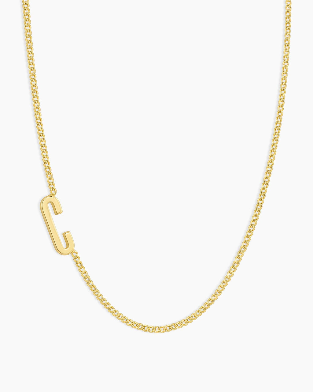 Wilder Alphabet Necklace Alphabet Necklace #C || option::18K Gold Plated, C