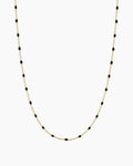 Capri Necklace || option::18K Gold Plated, Black