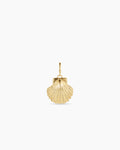 Gold Scallop Shell Parker Charm || option::18K Gold Plated