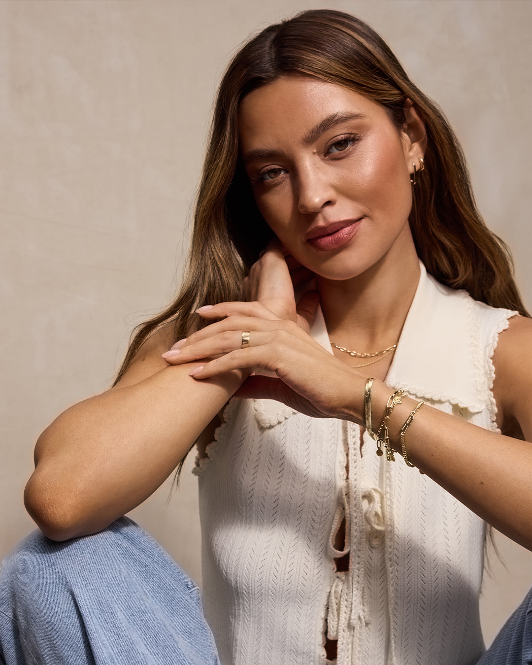 Wilder Alphabet Bracelet Alphabet Bracelet #G || option::18K Gold Plated, G