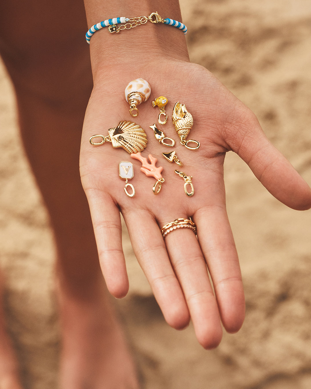 Fisherman Parker Charm || option::18K Gold Plated || set::fisherman-charm-stl