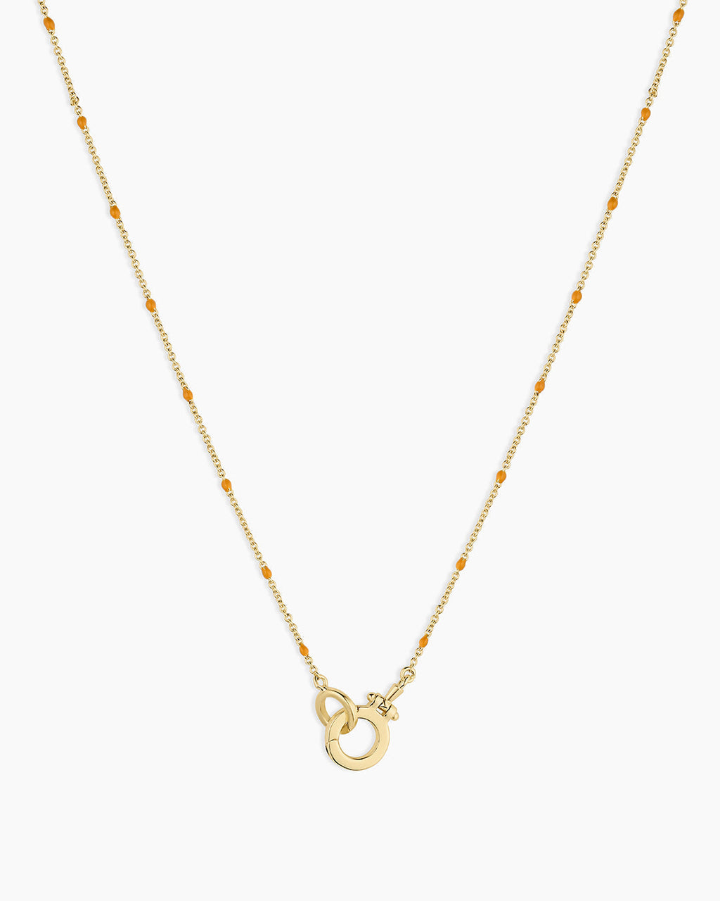 Capri Necklace || option::18K Gold Plated, Orange