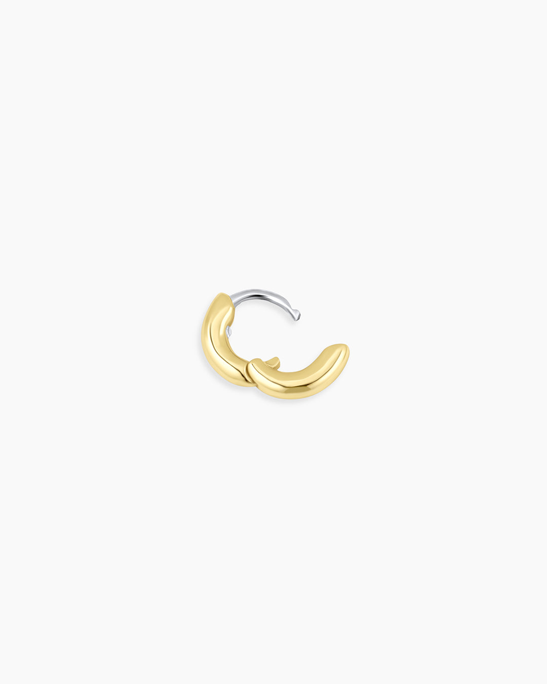 Lou Charm Huggie || option::18K Gold Plated
