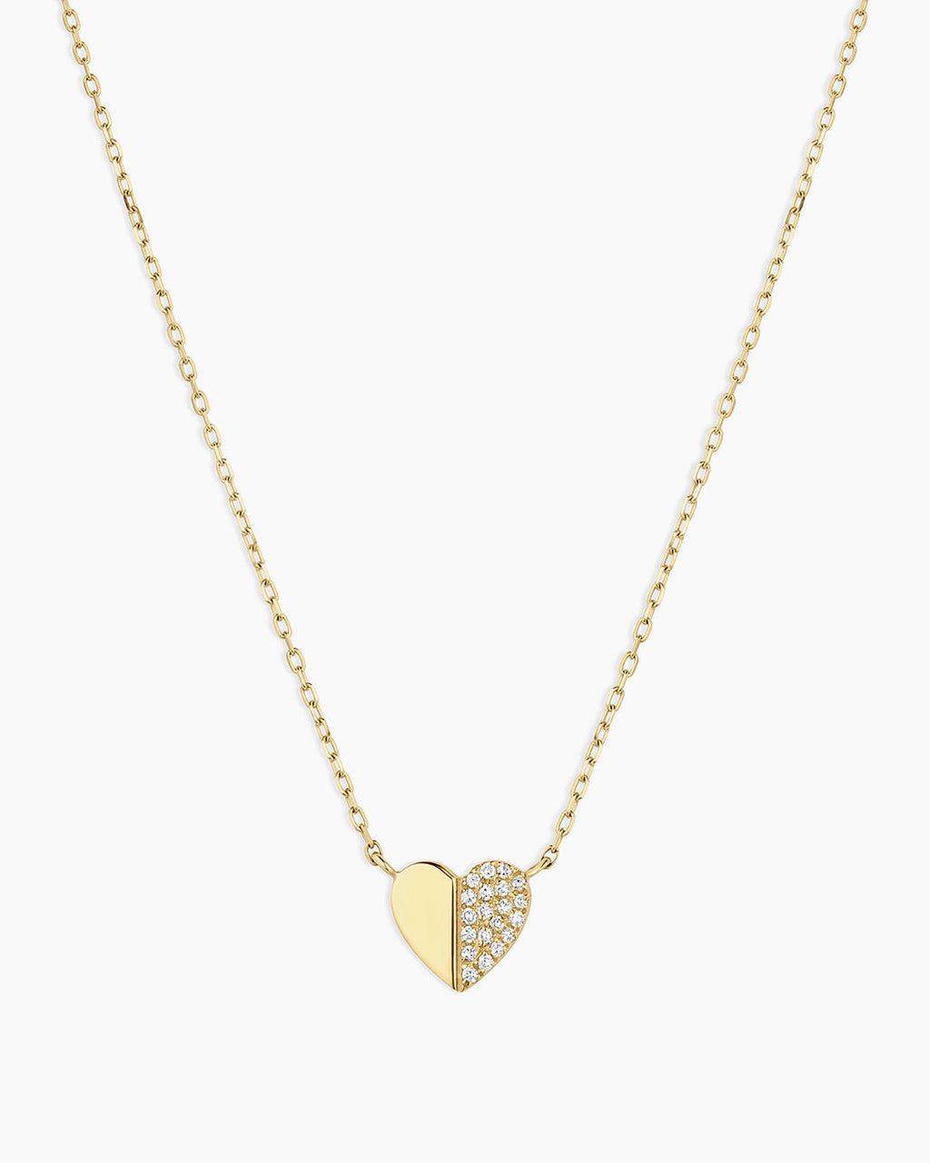 Diamond Bond Necklace || option::14K Solid Gold, Single - Diamonds Right