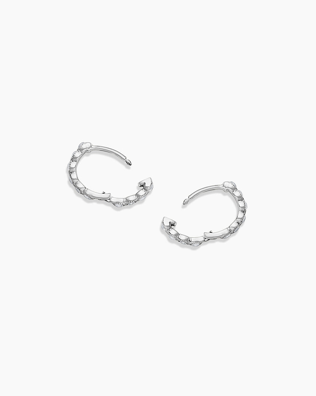 Madison Huggie || option::Silver Plated
