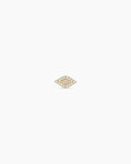 Diamond Evil Eye Studs || option::14K Solid Gold