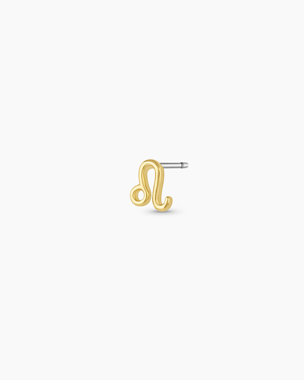 Zodiac Charm Stud - Leo || option::18K Gold Plated, Leo