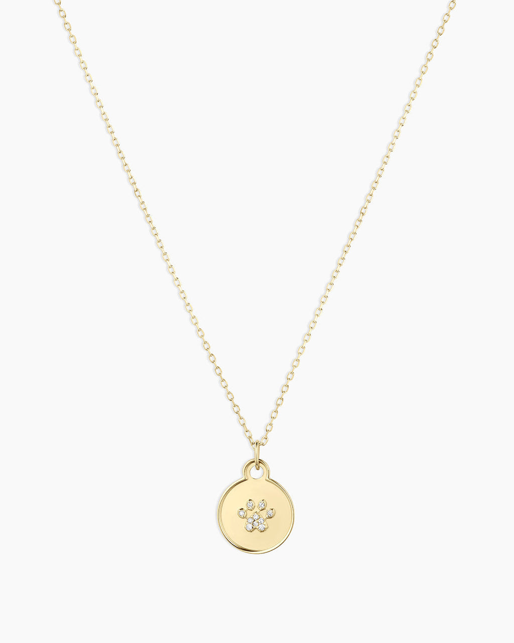 Diamond Paw Necklace || option::14K Solid Gold