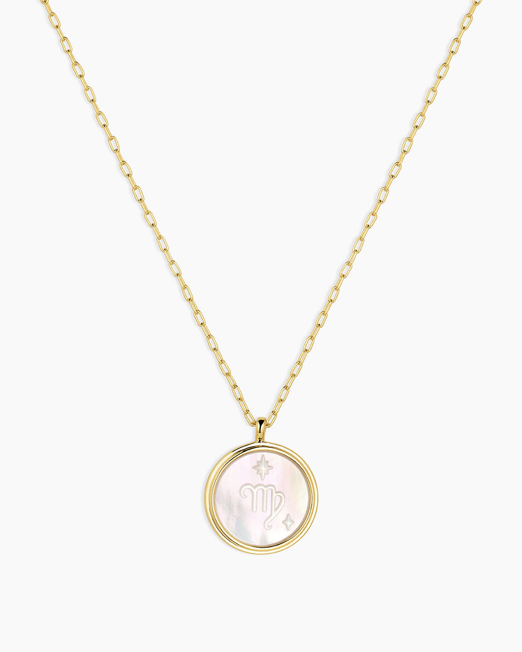 Zodiac Necklace - Scorpio, Astrology Coin Necklace, Scorpio Necklace || option::18K Gold Plated, Virgo