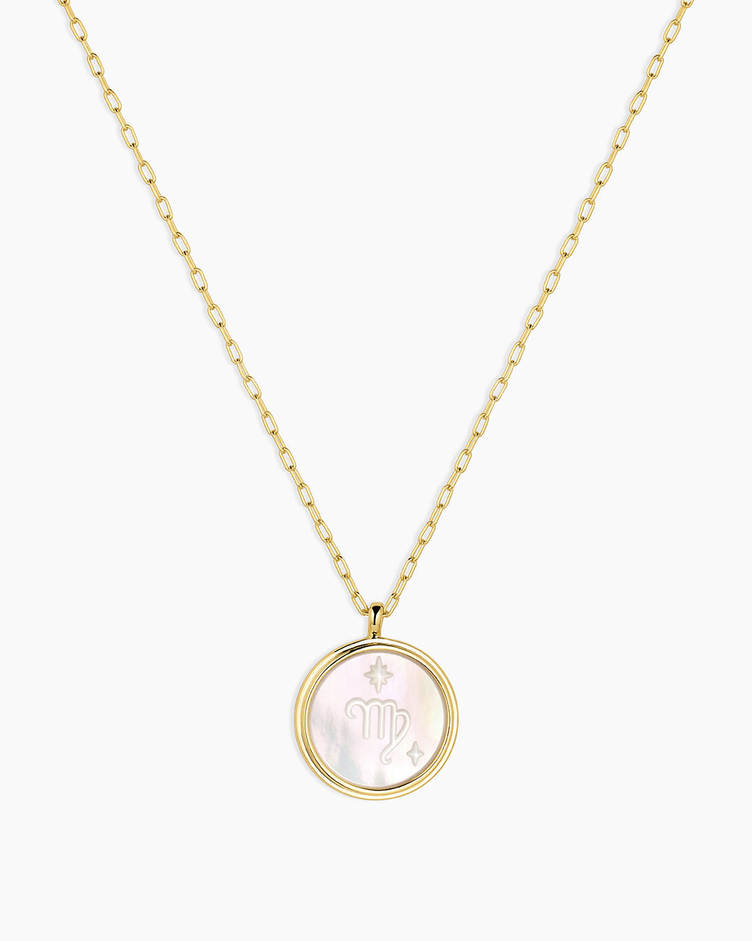 Zodiac Necklace - Scorpio, Astrology Coin Necklace, Scorpio Necklace || option::18K Gold Plated, Virgo