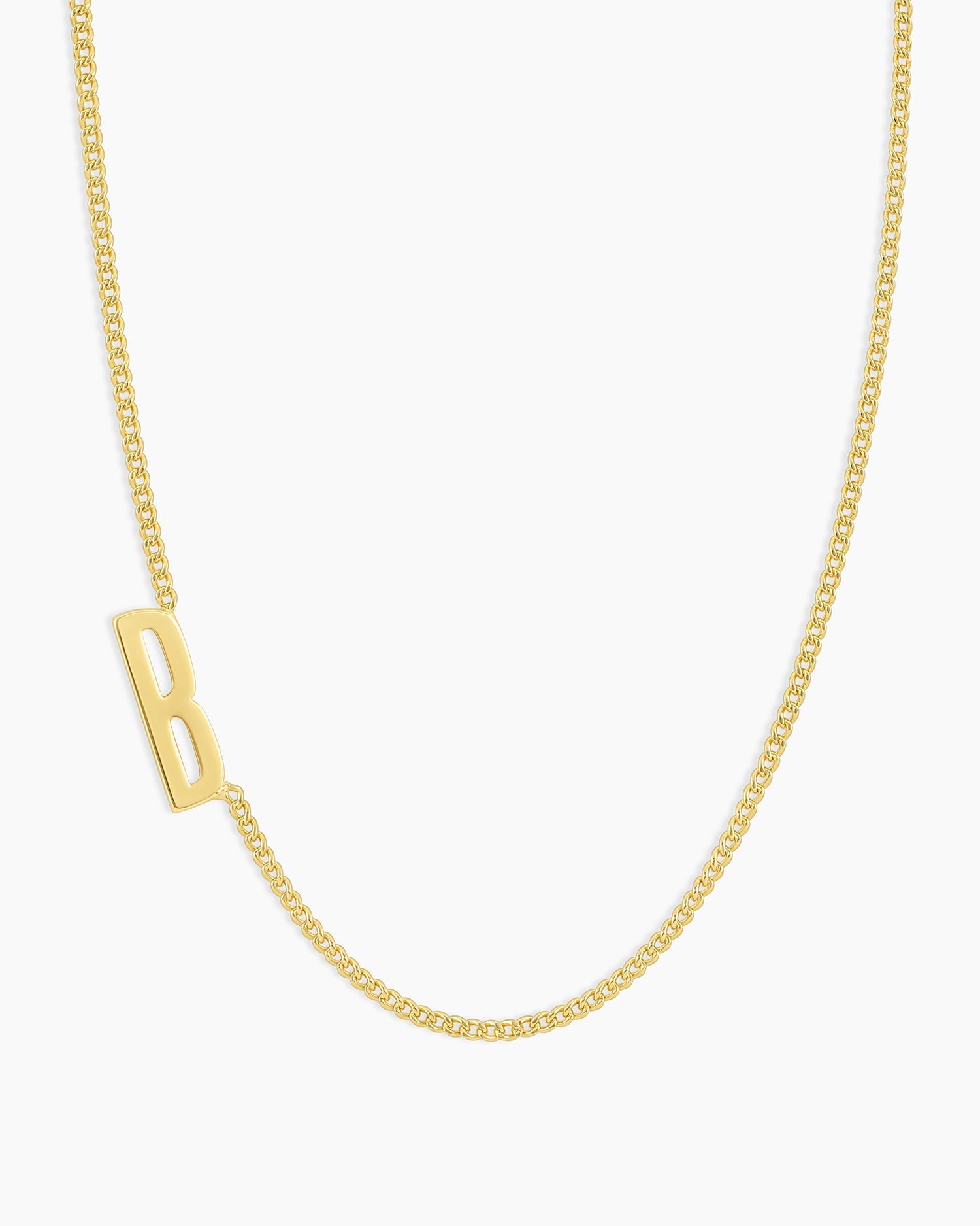 Wilder Alphabet Necklace Alphabet Necklace #B || option::18K Gold Plated, B