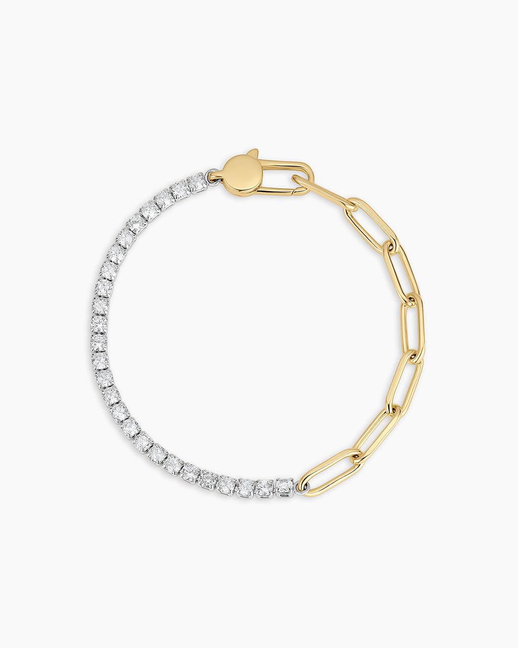 Florence Tennis Chain Bracelet || option::18K Gold Plated
