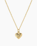 Campbell Heart Pendant Necklace || option::18K Gold Plated