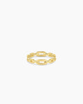 Parker Link Ring, 18K Gold Plated link ring, chain link ring || option::18K Gold Plated