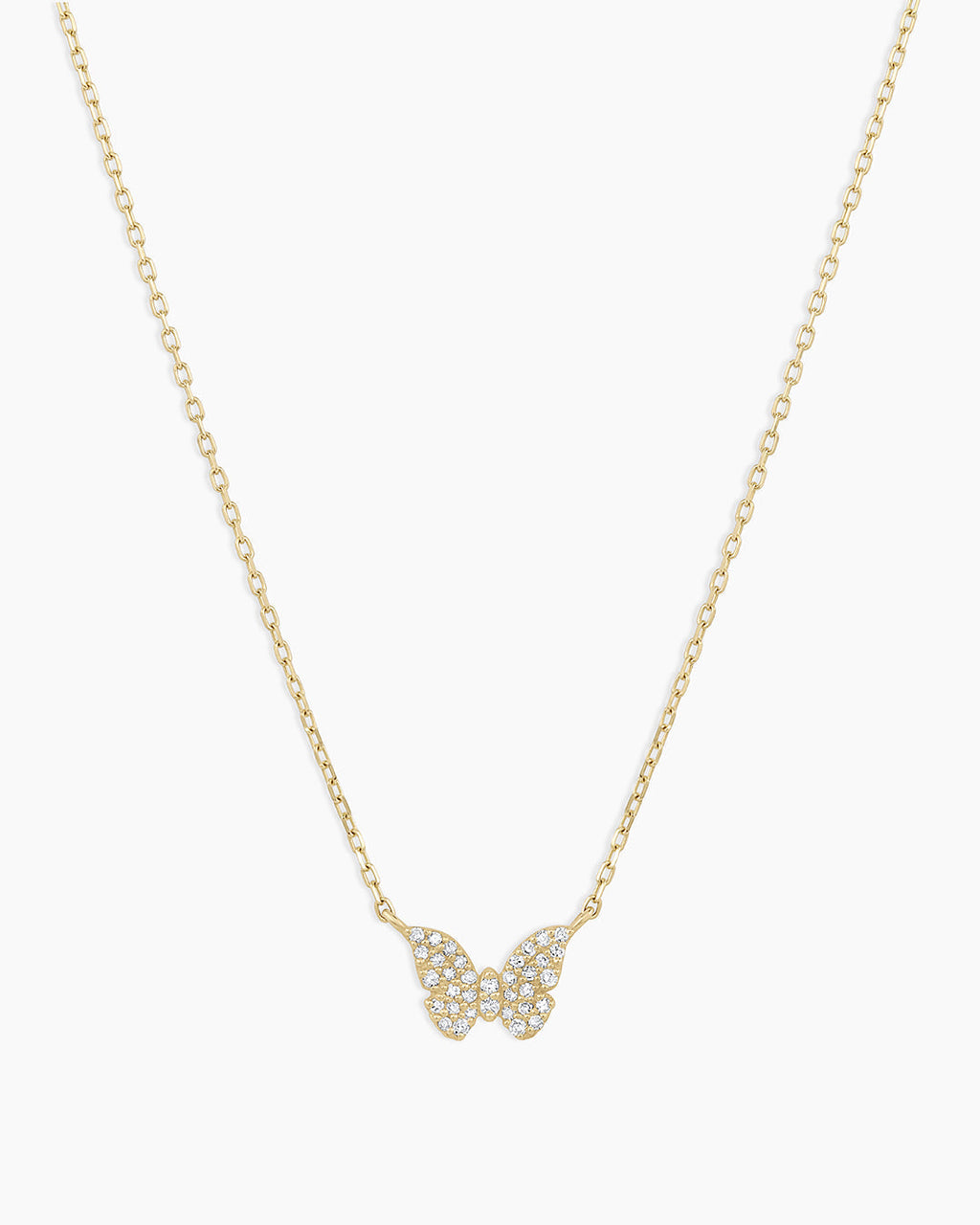 DiamondButterfly Necklace || option::14K Solid Gold