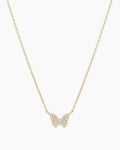 DiamondButterfly Necklace || option::14K Solid Gold