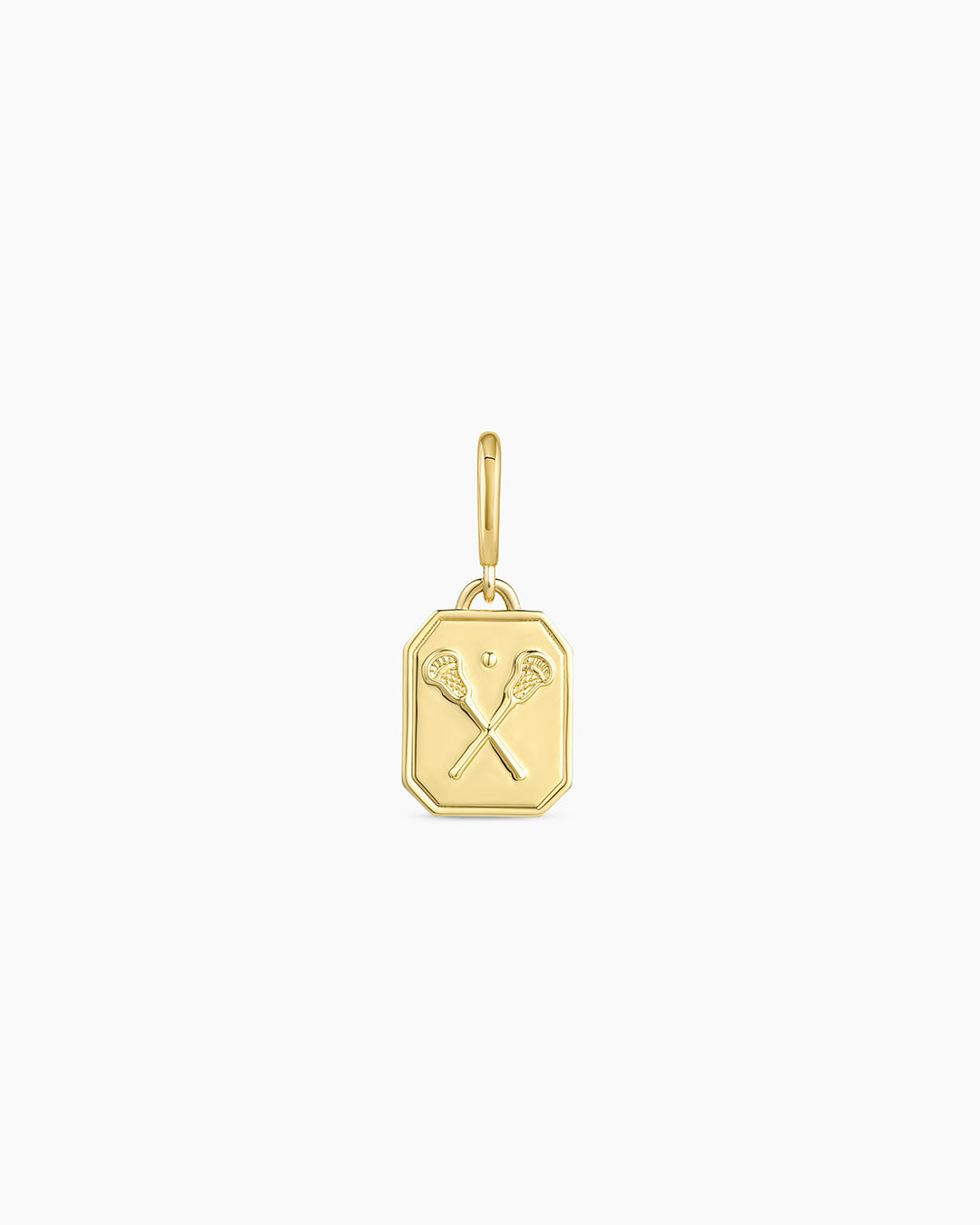 Varsity Parker Charm || option::18K Gold Plated, Lacrosse