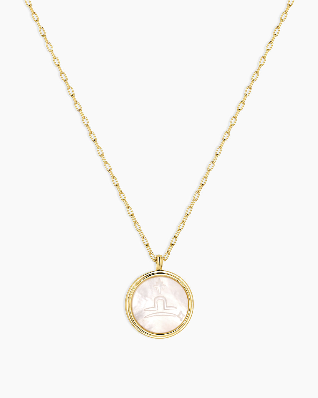 Zodiac Necklace - Scorpio, Astrology Coin Necklace, Scorpio Necklace || option::18K Gold Plated, Libra