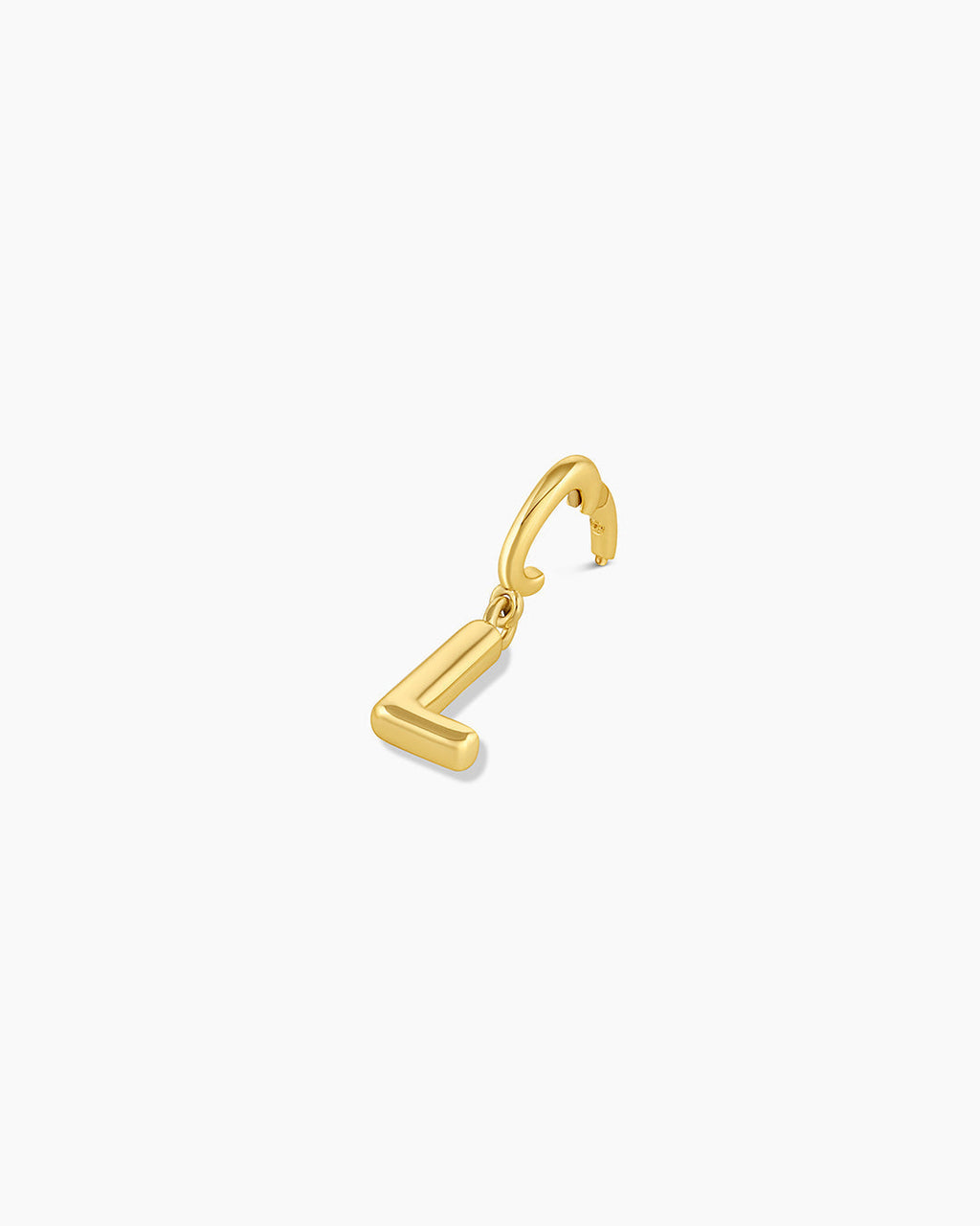 Alphabet Helium Parker Charm #L || option::18K Gold Plated, L