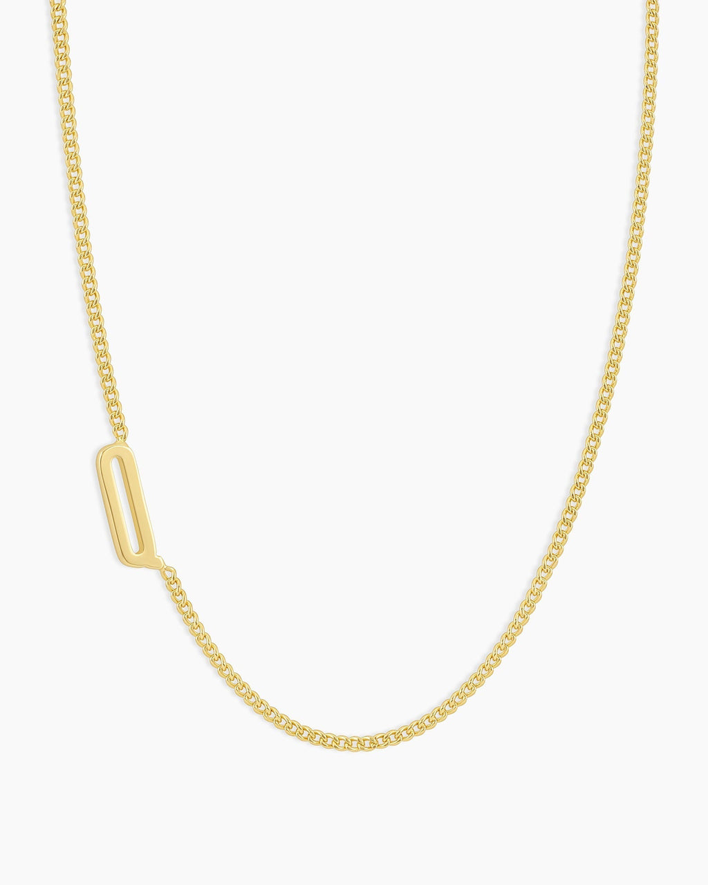 Wilder Alphabet Necklace Alphabet Necklace #Q || option::18K Gold Plated, Q