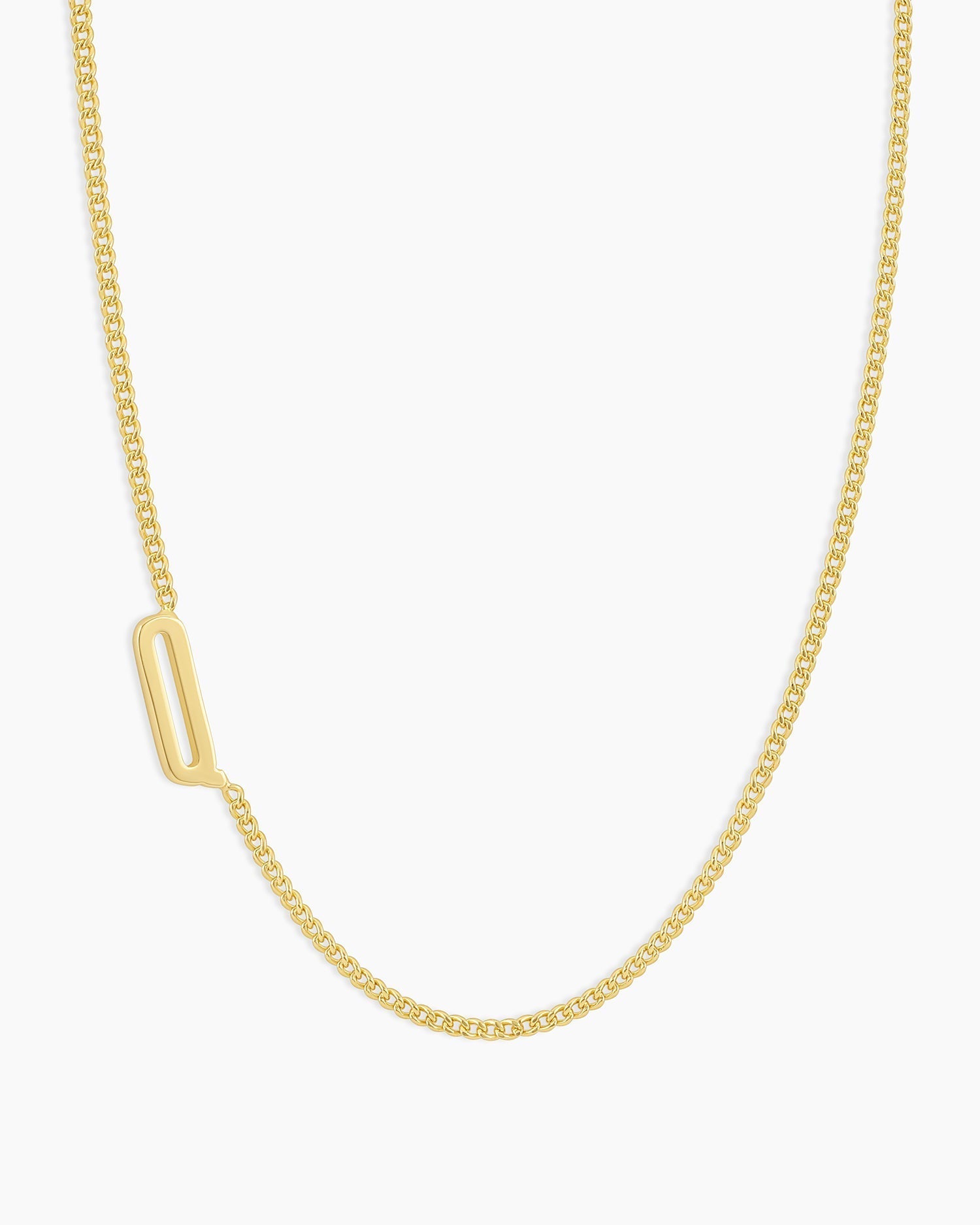 Wilder Alphabet Necklace Alphabet Necklace #Q || option::18K Gold Plated, Q