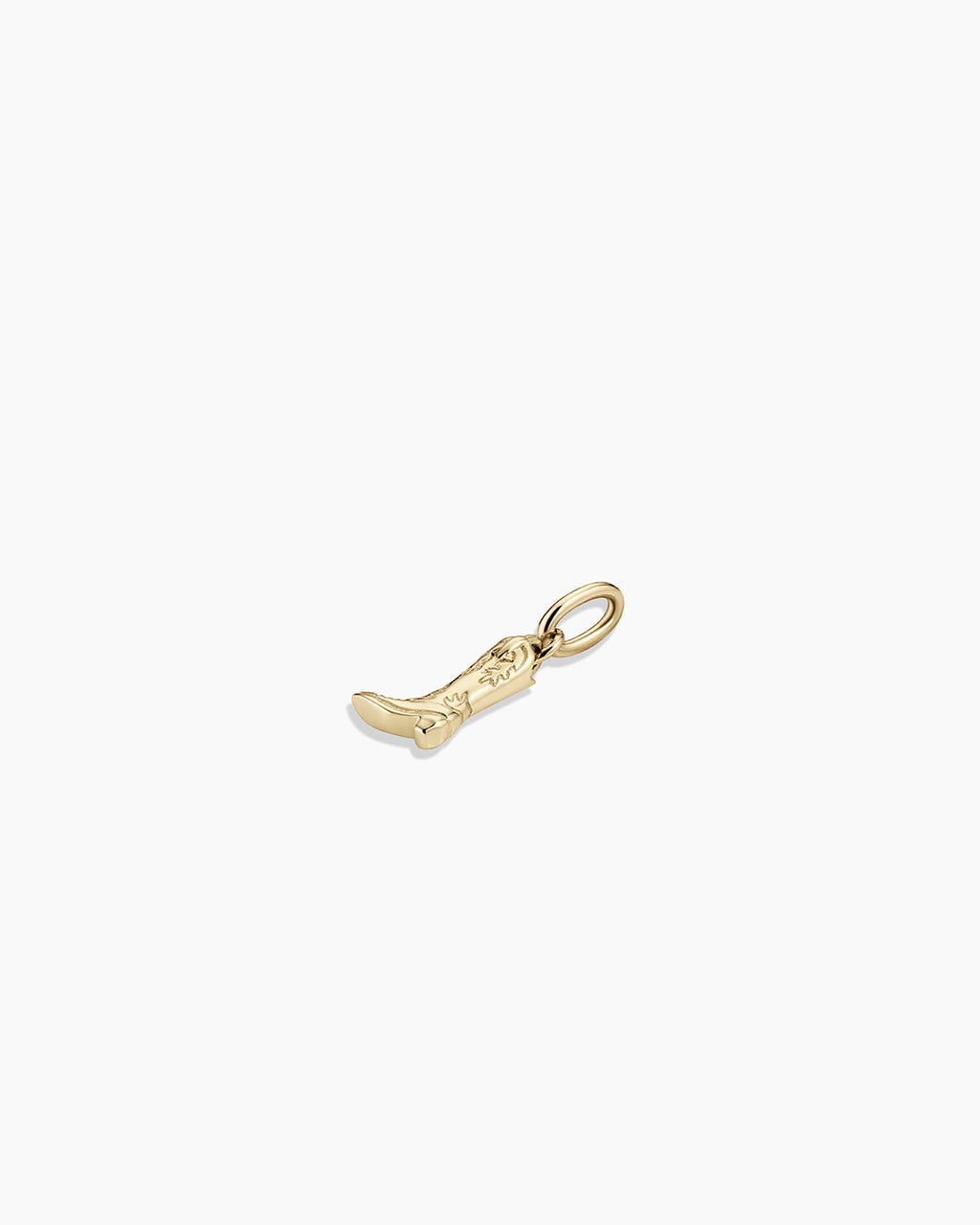 14K Gold Cowboy Boot Charm || option::14K Solid Gold