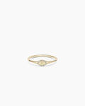 Diamond Love Signet Ring || option::14K Solid Gold