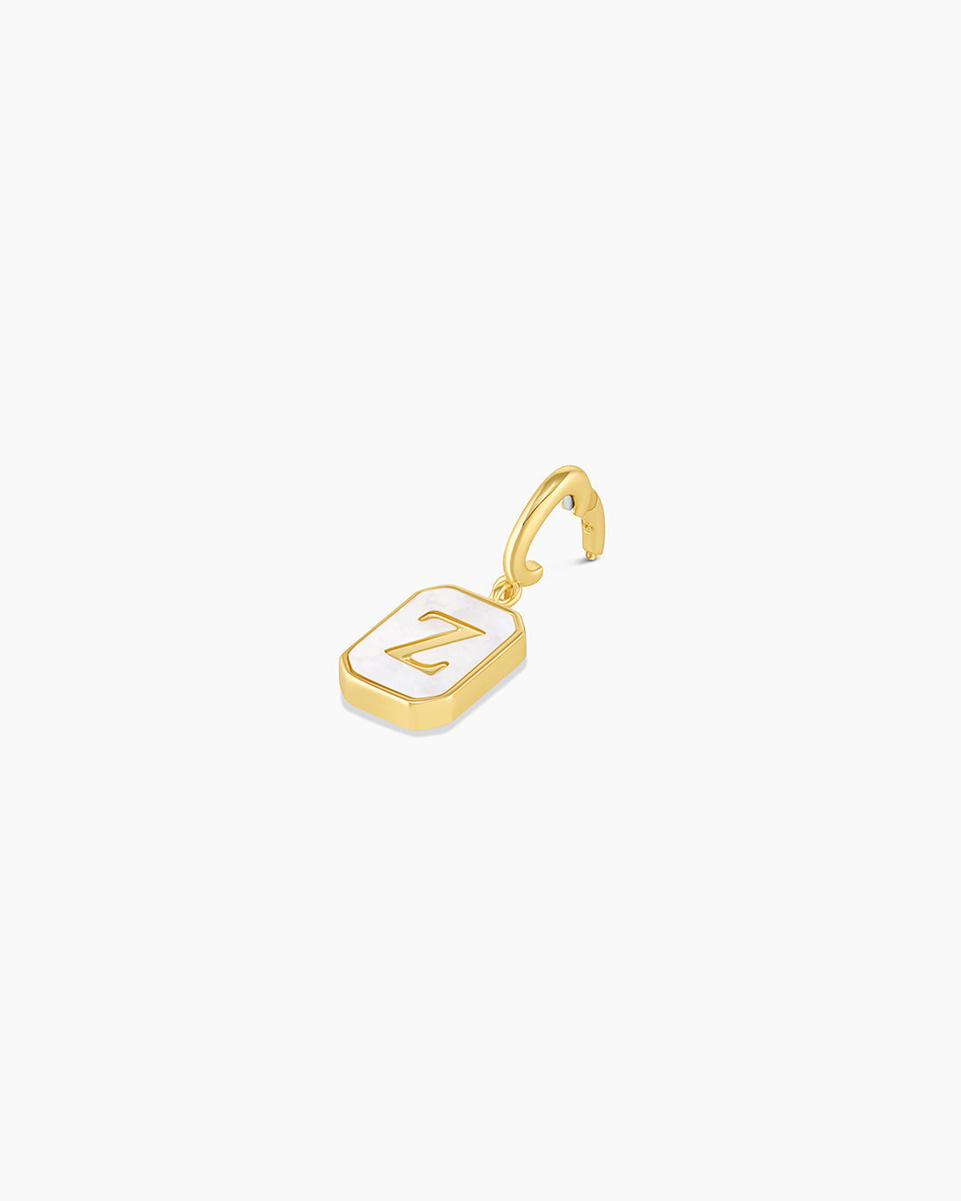 Vintage Alphabet Parker Charm #Z || option::18K Gold Plated, Z
