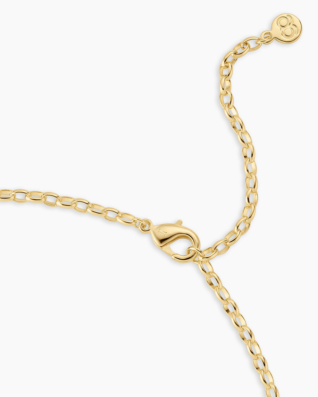 Campbell Heart Charm Necklace || option::18K Gold Plated, Green