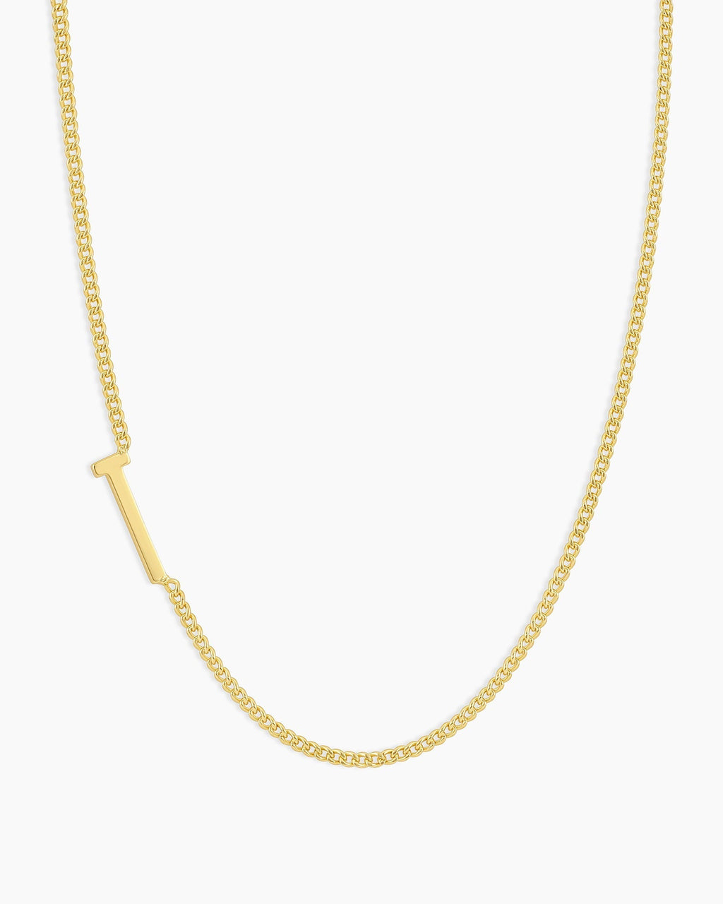 Wilder Alphabet Necklace Alphabet Necklace #T || option::18K Gold Plated, T