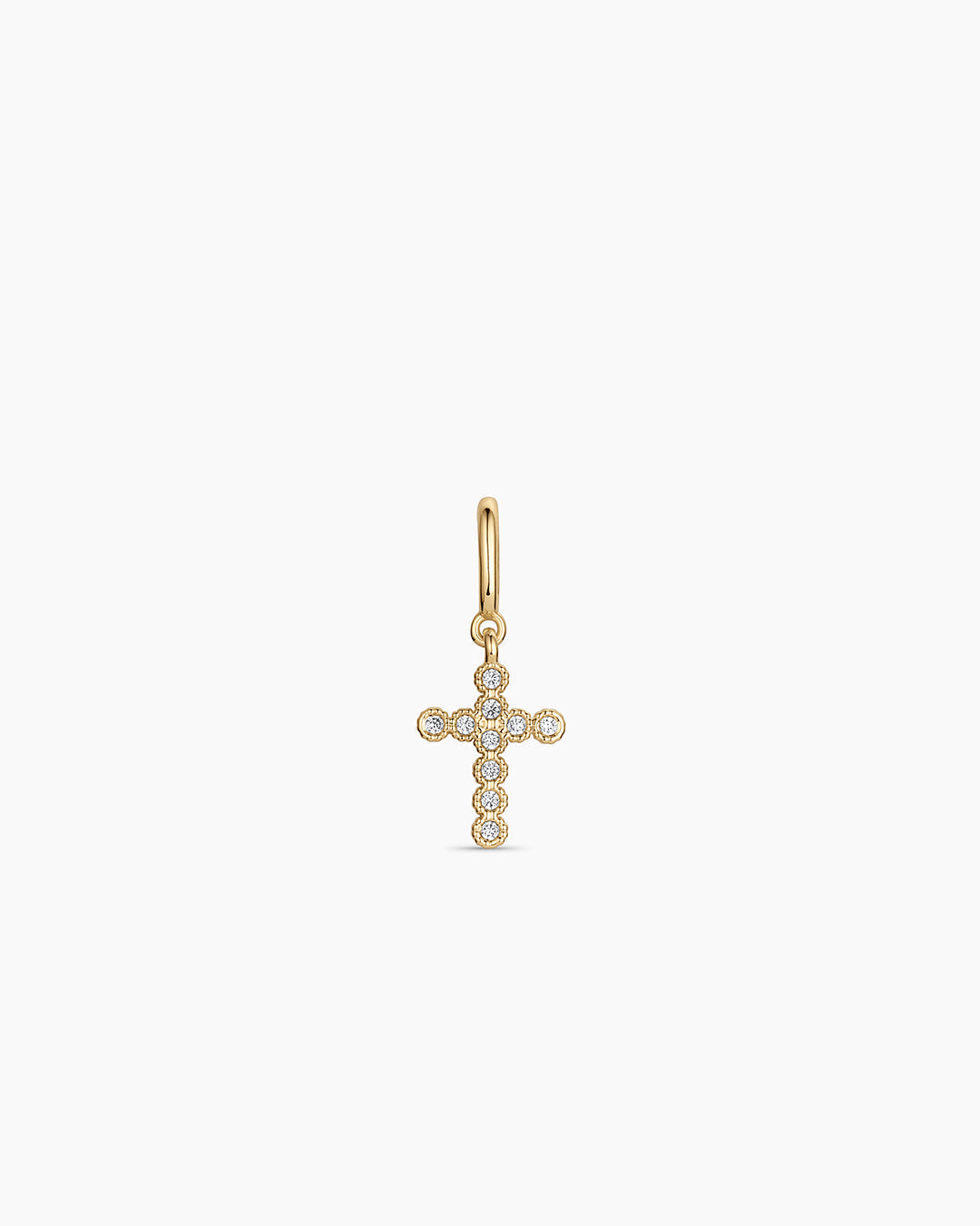 Shimmer Cross Parker Charm || option::18K Gold Plated