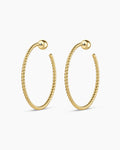Crew Large Hoops || option::18K Gold Plated
